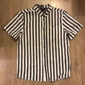 Volcom Striped Button Up